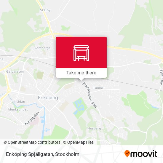 Enköping Spjällgatan map