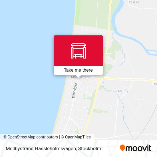 Mellbystrand Hässleholmsvägen map