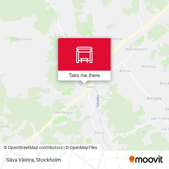 Säva Västra map