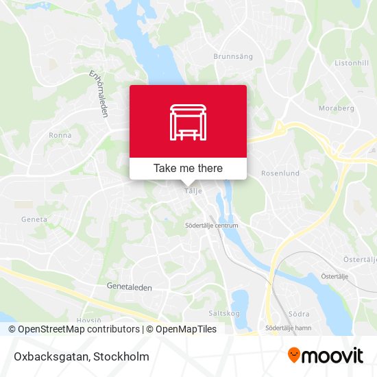 Oxbacksgatan map