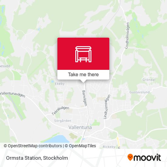 Ormsta Station map