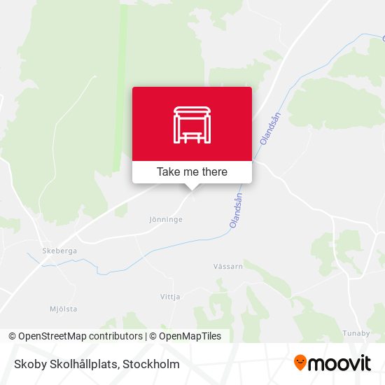 Skoby Skolhållplats map