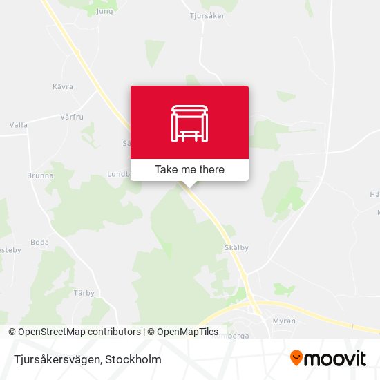 Tjursåkersvägen map