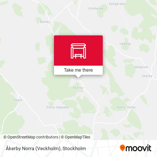 Åkerby Norra (Veckholm) map