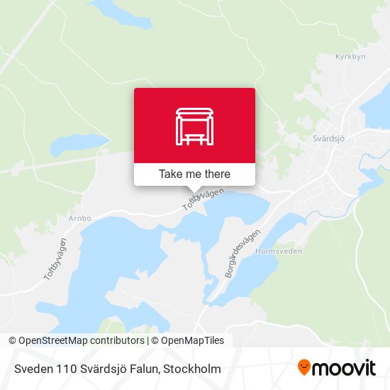Sveden 110 Svärdsjö Falun map