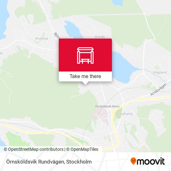 Örnsköldsvik Rundvägen map