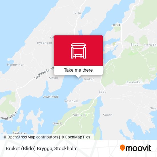 Bruket (Blidö) Brygga map