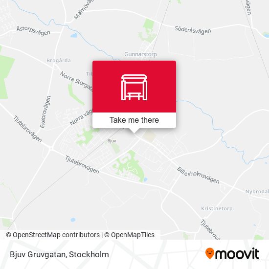 Bjuv Gruvgatan map