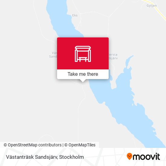 Västanträsk Sandsjärv map
