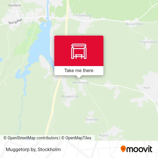 Muggetorp by map