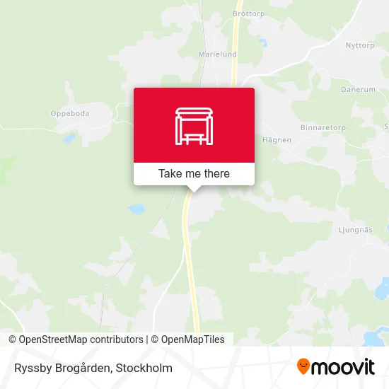 Ryssby Brogården map