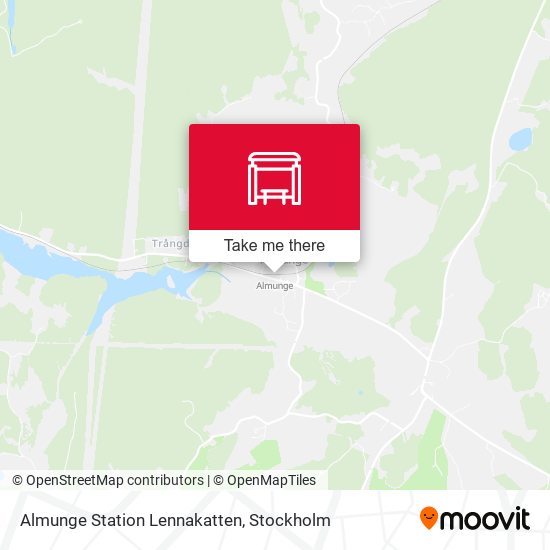 Almunge Station Lennakatten map