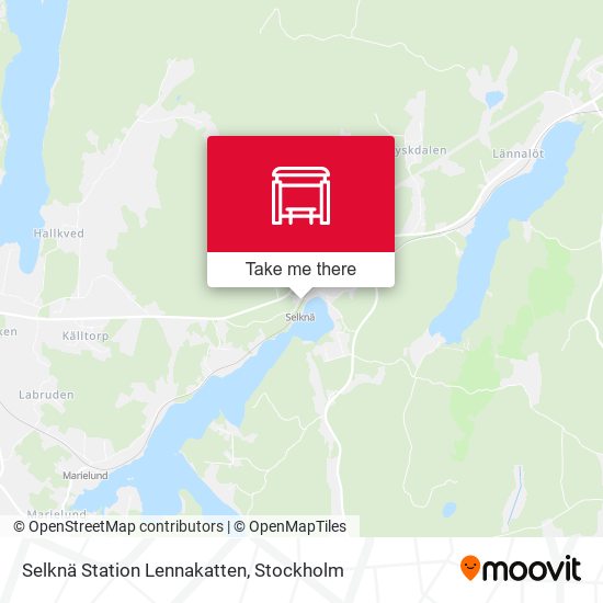Selknä Station Lennakatten map