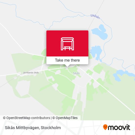 Sikås Mittbyvägen map