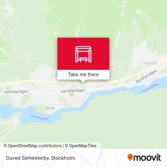 Duved Semesterby map