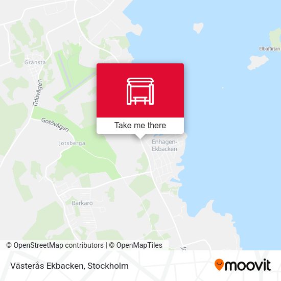 Västerås Ekbacken map