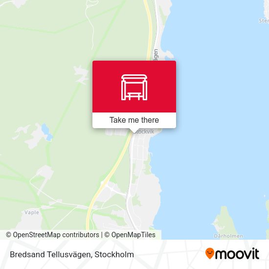 Bredsand Tellusvägen map