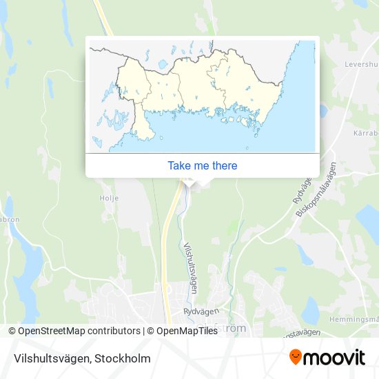 Vilshultsvägen map