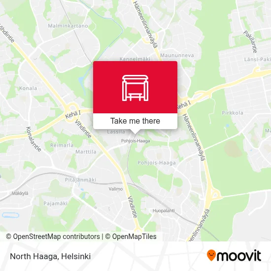 North Haaga map