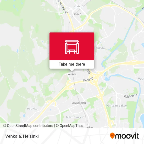 Vehkala map