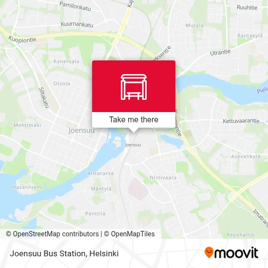 Joensuu Bus Station map