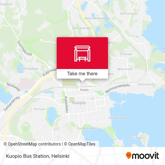 Kuopio Bus Station map