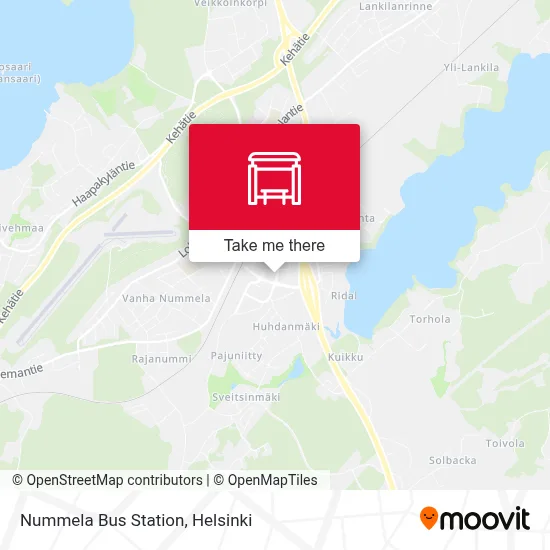 Nummela Bus Station map