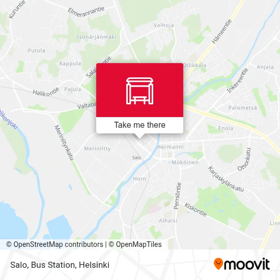 Salo, Bus Station map