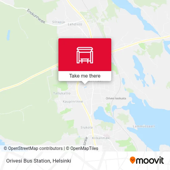 Orivesi Bus Station map