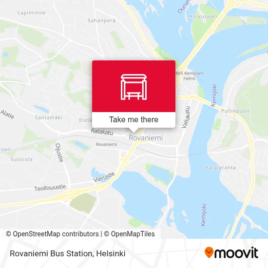 Rovaniemi Bus Station map