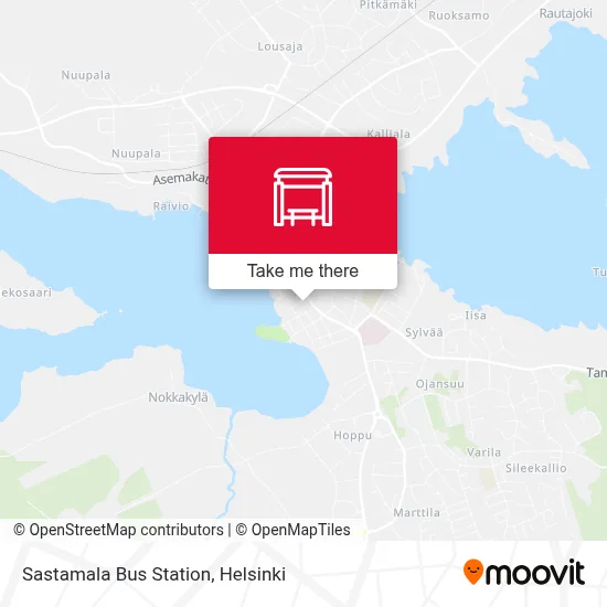 Sastamala Bus Station map