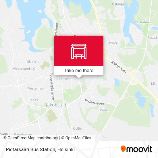 Pietarsaari Bus Station map