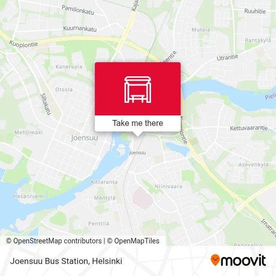 Joensuu Bus Station map