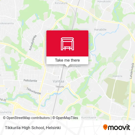 Tikkurila High School map