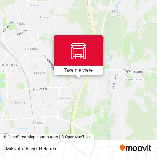 Mikontie Road map