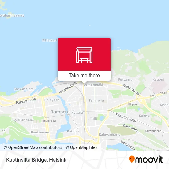 Kastinsilta Bridge map