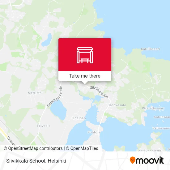 Siivikkala School map