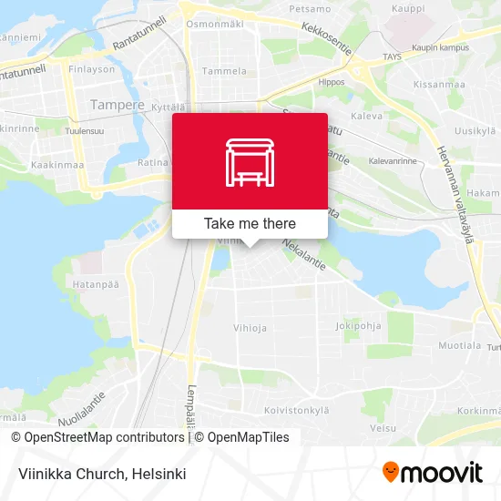 Viinikka Church map