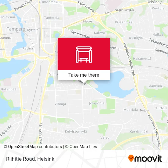Riihitie Road map