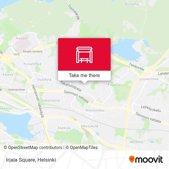 Irjala Square map