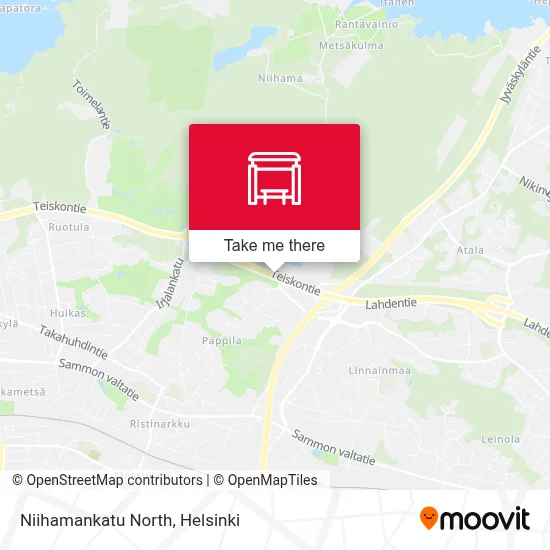Niihamankatu North map