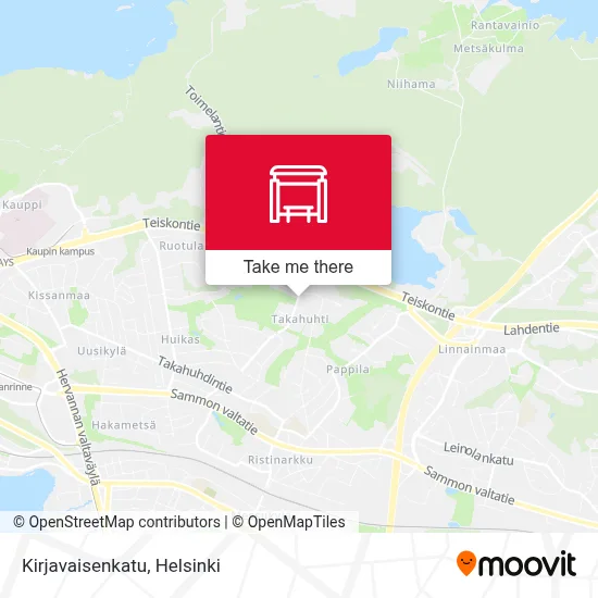 Kirjavaisenkatu map