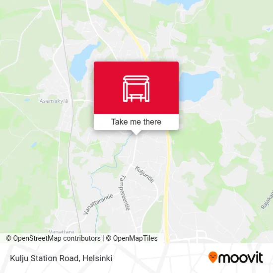Kulju Station Road map