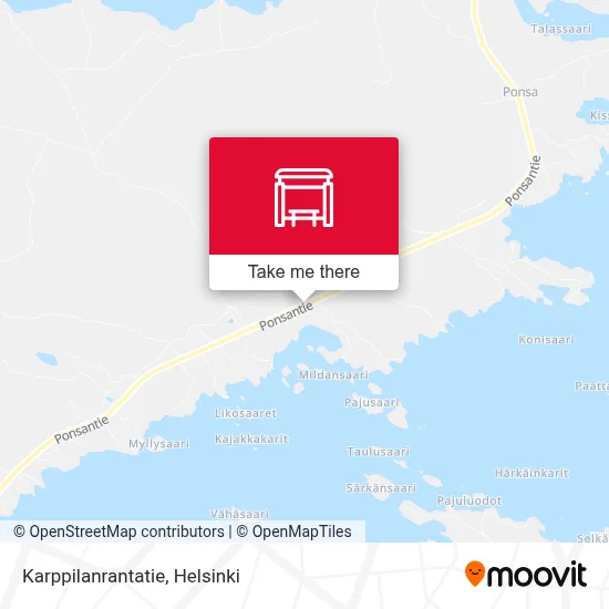 Karppilanrantatie map