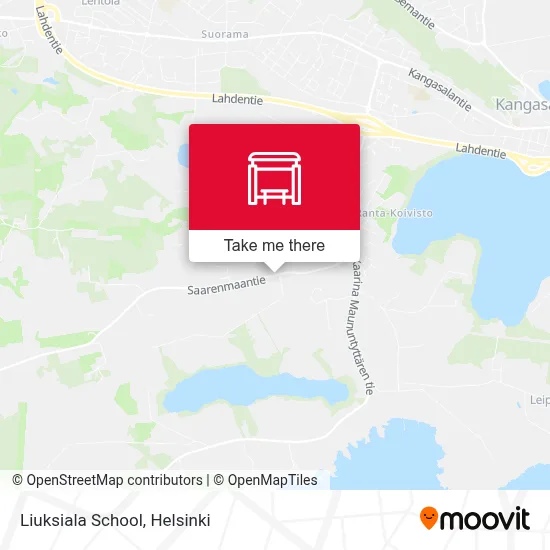 Liuksiala School map