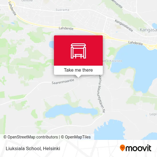 Liuksiala School map