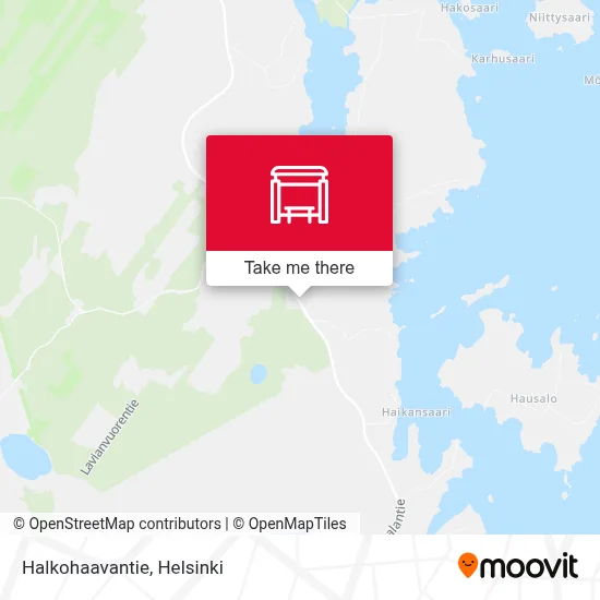 Halkohaavantie map