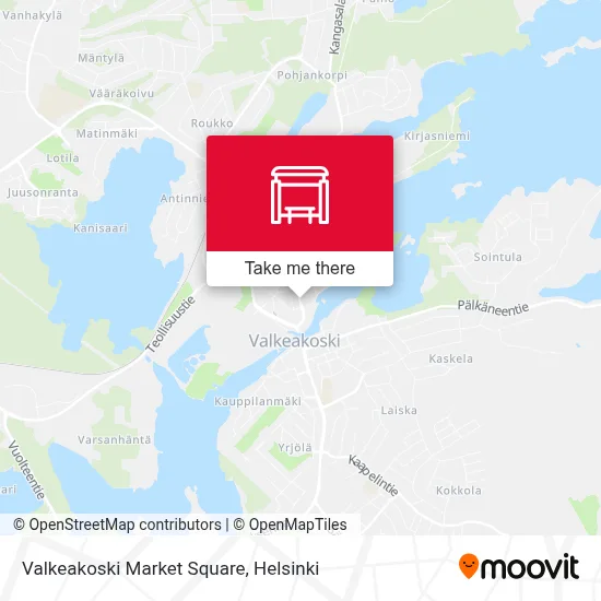 Valkeakoski Market Square map
