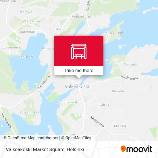 Valkeakoski Market Square map