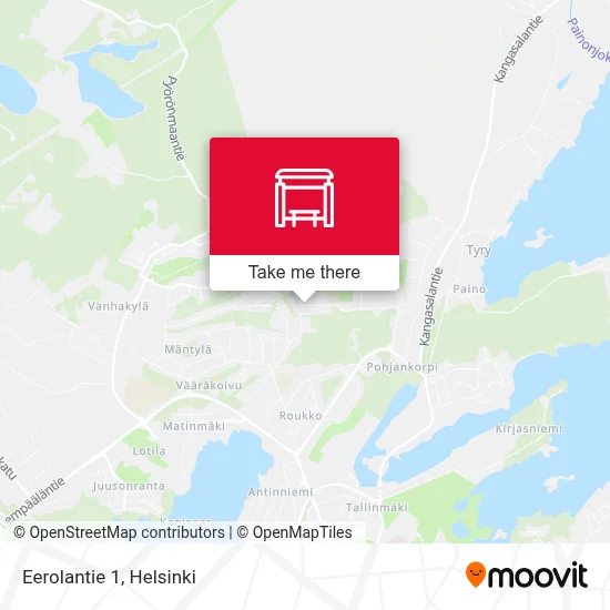 Eerolantie 1 map